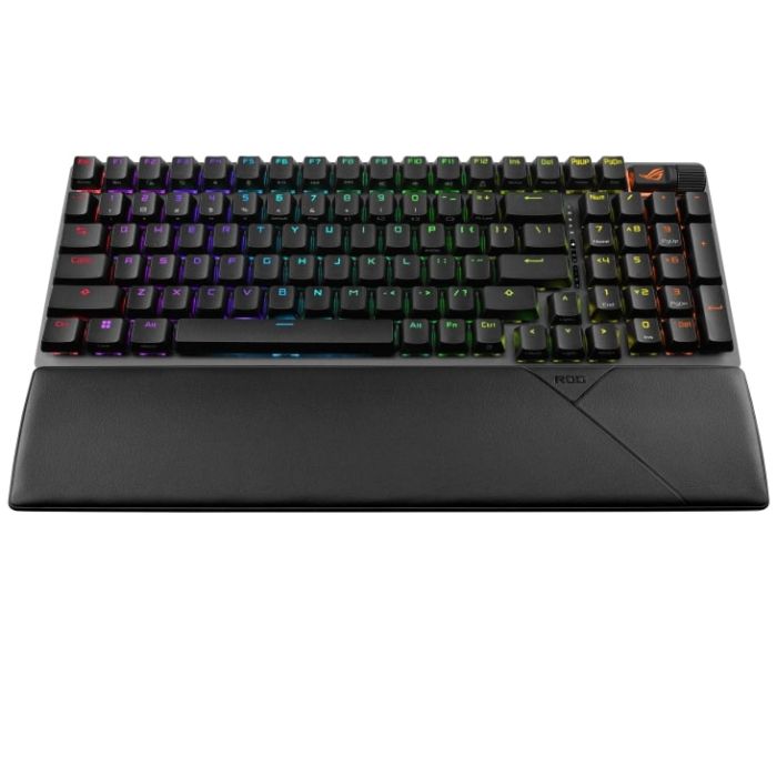 Клавиатура механическая ASUS ROG Strix Scope II, 96key, NX Snow, USB-A/WL/BT, EN/UK, RGB, чёрный