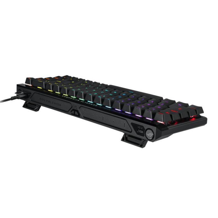 ASUS Keyboard mechanical ROG Falchion Ace HFX, 68key, HFX Magnetic Switches, USB-A, EN/UK, RGB, black
