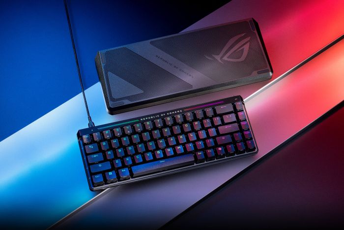 ASUS Keyboard mechanical ROG Falchion Ace HFX, 68key, HFX Magnetic Switches, USB-A, EN/UK, RGB, black