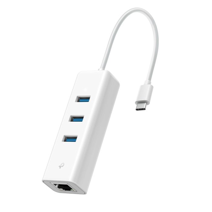 Мережевий адаптер TP-LINK UE330С 1xGE, 3xUSB3.0, USB-С