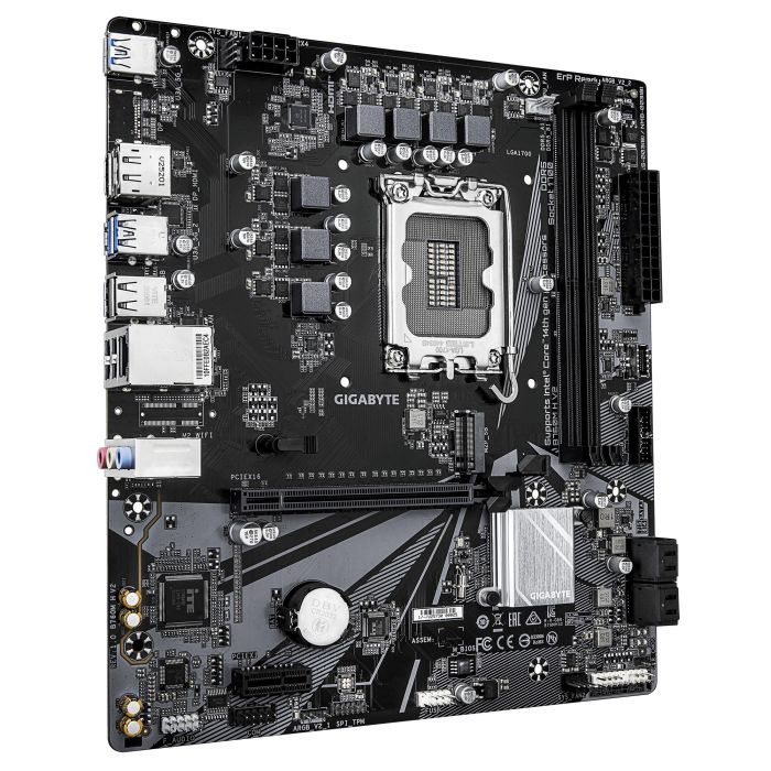GIGABYTE Motherboard B760M H V2 s1700 B760 2xDDR4 M.2 HDMI DP mATX