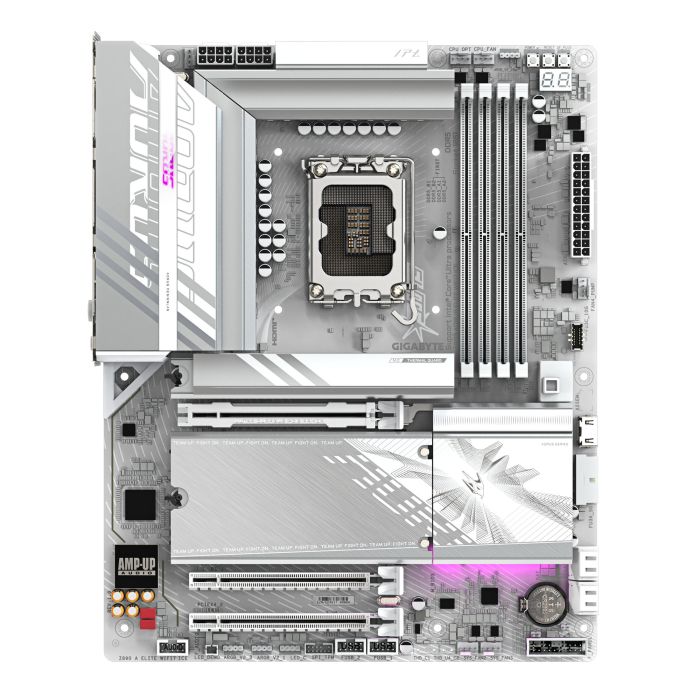 Материнська плата GIGABYTE Z89 AORUS ELITE WF7 ICE s1851 Z890 4xDDR5 M.2 Wi-Fi BT HDMI DP ATX