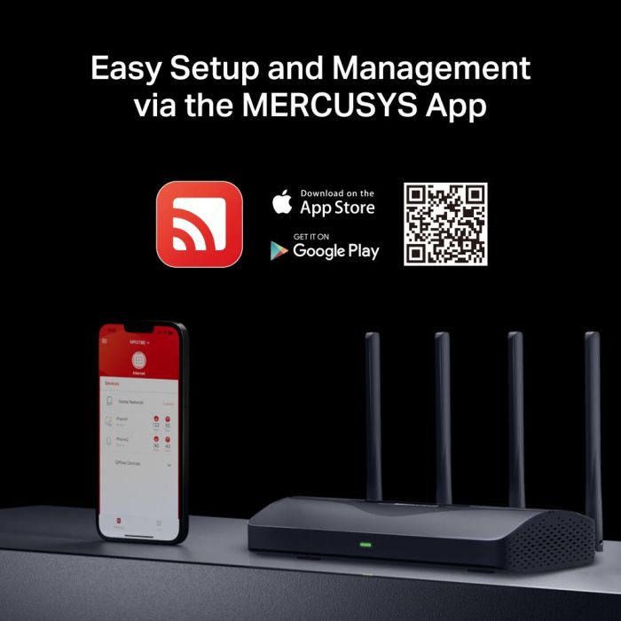 Маршрутизатор MERCUSYS  BE3600, 2xGE LAN, 1x2.5GE LAN, 1x2.5GE WAN, MESH Mercusys MR27BE