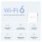 Расширитель покрытия WiFi MERCUSYS  AX1500, 1хGE LAN Mercusys ME60X