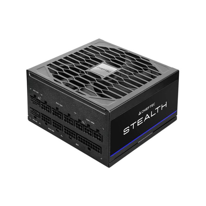 CHIEFTEC PSU Stealth (1000W), >92%, 80+ Platinum, 135mm FDB, 1xMB 24pin(20+4), 2xCPU 8pin(4+4), 2xMolex, 10xSATA, 3xPCIe 8pin(6+2), 1xPCIe GEN5 16pin, Fully Modular