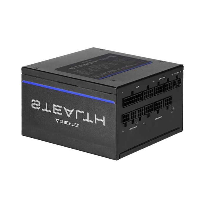 CHIEFTEC PSU Stealth (1000W), >92%, 80+ Platinum, 135mm FDB, 1xMB 24pin(20+4), 2xCPU 8pin(4+4), 2xMolex, 10xSATA, 3xPCIe 8pin(6+2), 1xPCIe GEN5 16pin, Fully Modular