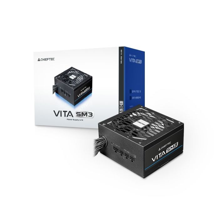 CHIEFTEC PSU Vita SM3  (850W), >85%, 80+ Bronze, 120mm, 1xMB 24pin(20+4), 2xCPU 8pin(4+4), 3xMolex, 6xSATA, 4xPCIe 8pin(6+2), 1xPCIe GEN5 16pin, Modular