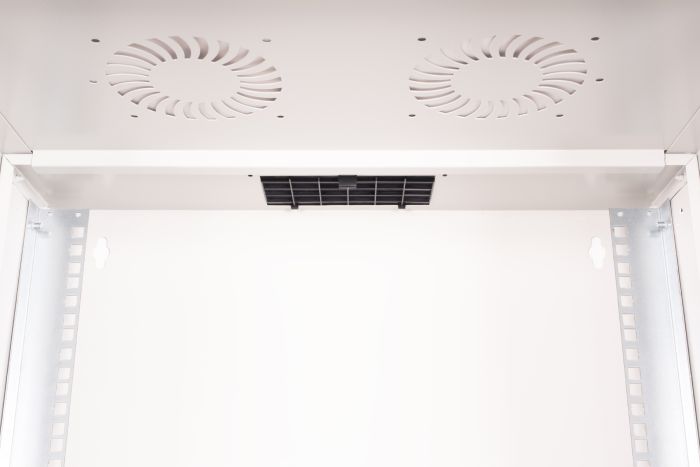 Шкаф DIGITUS 19", 12U, SOHO PRO, перфорированная дверь, 540x400 мм, 60кг максимально, серый