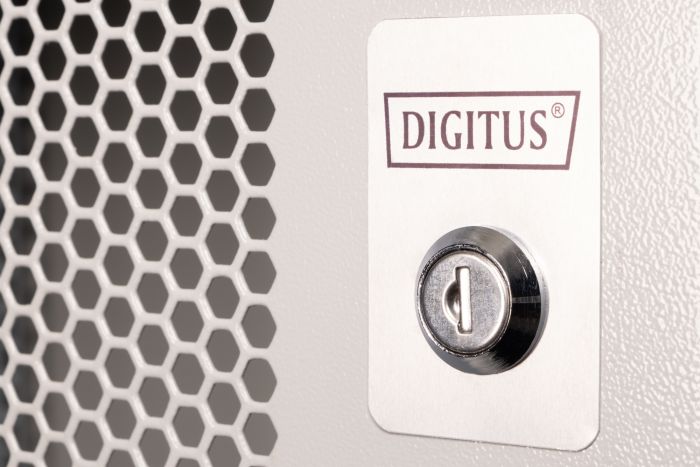 Шкаф DIGITUS 19", 12U, SOHO PRO, перфорированная дверь, 540x400 мм, 60кг максимально, серый