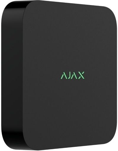 Мережевий відеореєстратор Ajax NVR DC black, 8 каналів, 12V, чорний