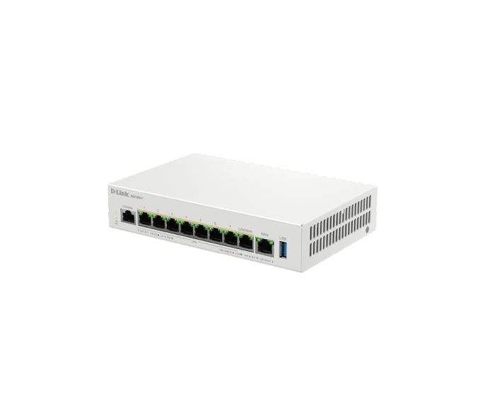 Мультисервисный Маршрутизатор  , 7x2.5GE LAN PoE, 1x2.5GE LAN/WAN PoE, 1x2.5GE WAN, 1xUSB 3.0, 120Вт D-Link DBR-600-P