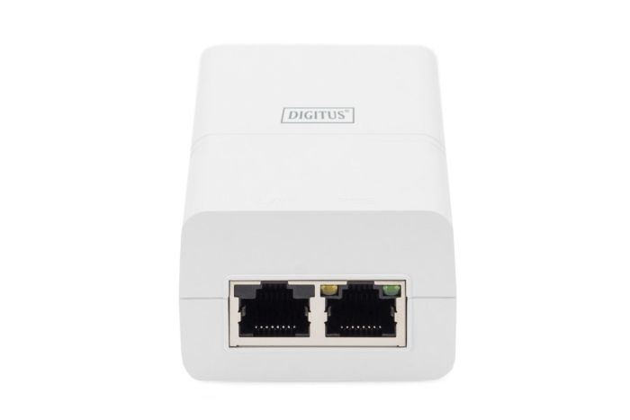 PoE-Інжектор DIGITUS PoE+ 802.3at, 10/100/1000 Mbps, Output max. 48V, 30W, білий
