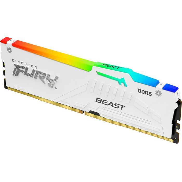 Memory Kingston DDR5 16GB 6400 Beast White RGB EXPO