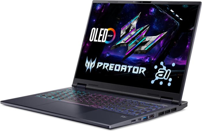 Ноутбук Acer Predator Helios Neo 14 PHN14-71 14.5" 2.8K OLED, Intel U9-285H, 32GB, F1TB, NVD5070-8, Lin, чорний