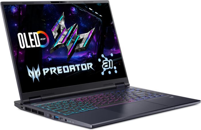 Ноутбук Acer Predator Helios Neo 14 PHN14-71 14.5" 2.8K OLED, Intel U9-285H, 32GB, F2TB, NVD5070-8, Lin, чорний