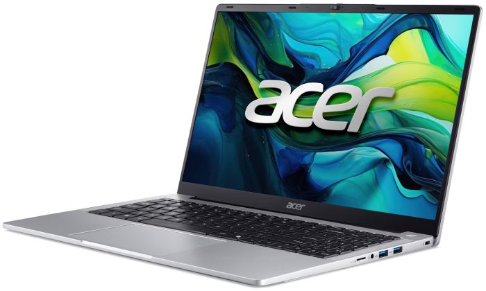 Ноутбук Acer Aspire Lite AL15-32P 15.6" FHD IPS, Intel N4500, 8GB, F256GB, UMA, Lin, сріблястий