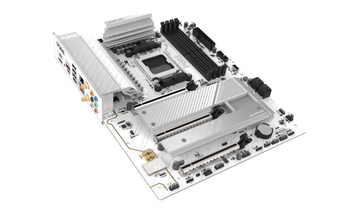 Материнская плата SAPPHIRE PURE B850A WIFI7 sAM5 B850 4xDDR5 M.2 HDMI DP WiFi BT ATX