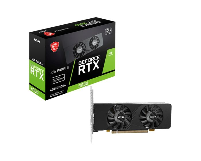 Видеокарта MSI GeForce RTX 3050 6GB GDDR6 LP E OC
