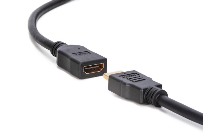 Кабель DIGITUS HDMI High speed + Ethernet (AM/AF) 2.0м, чорний