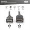 Кабель DIGITUS HDMI High speed + Ethernet (AM/AF) 2.0м, чорний