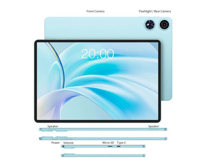 Планшет Teclast P50 KIT 11" 4ГБ, 128ГБ, 7000мА•ч, Android, голубой