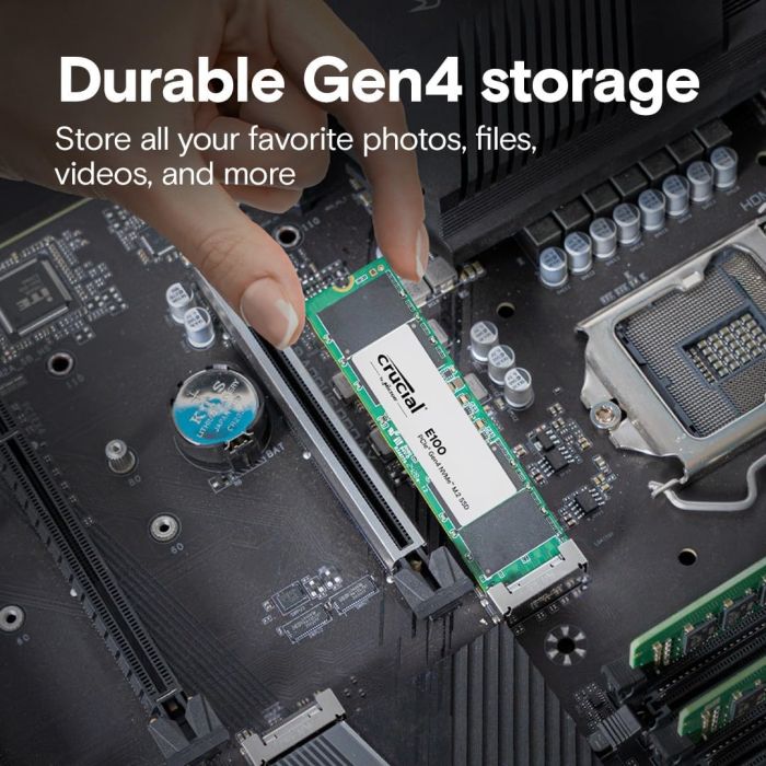 Накопичувач SSD Crucial M.2 1TB PCIe 4.0 E100