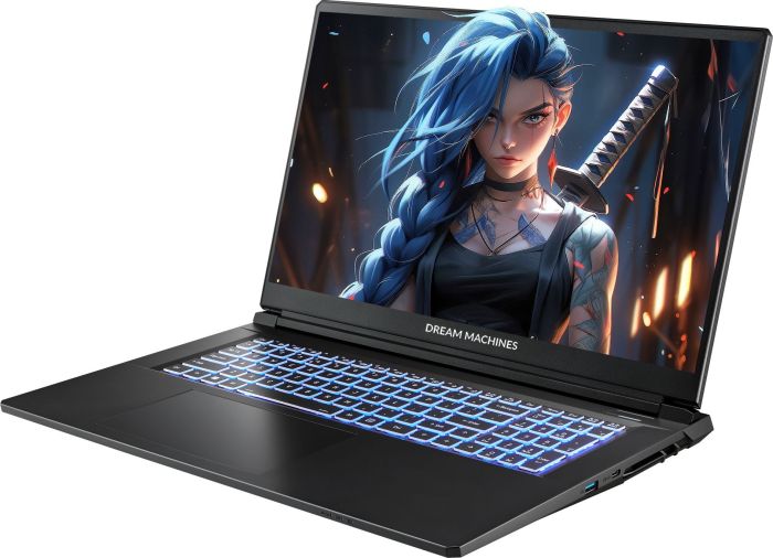 Ноутбук Dream Machines RG5050-17 17.3FHD IPS, Intel i7-13620H, 32GB, F1TB, NVD5050-8, DOS, чорний