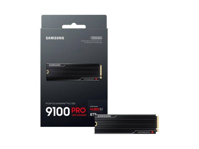 Накопичувач SSD Samsung M.2 8TB PCIe 5.0 9100PRO + радіатор