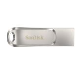 Накопичувач SanDisk  512GB USB 3.1 Type-A + Type-C Dual Drive Luxe Срібний