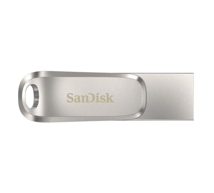 Накопичувач SanDisk  512GB USB 3.1 Type-A + Type-C Dual Drive Luxe Срібний