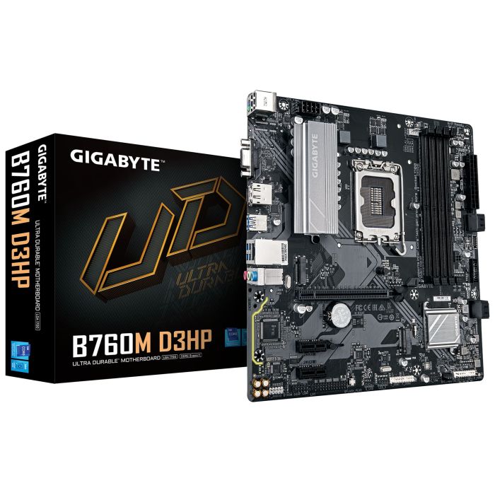 Материнська плата GIGABYTE B760M D3HP s1700 B760 4xDDR5 M.2 HDMI D-Sub mATX