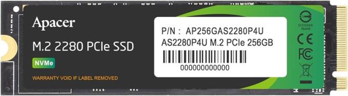 Накопитель SSD Apacer M.2  256GB  PCIe 3.0 P4U