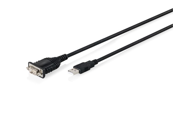 DIGITUS USB to DB9 RS232 cable with FT232RNL Black PVC Jacket,1.8 m