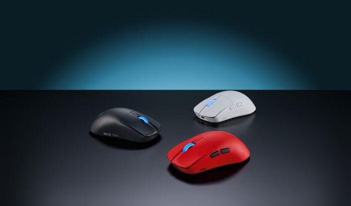 Мышь ASUS ROG Harpe II Ace, USB-A/WL/BT, красный