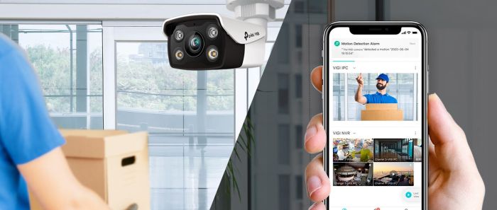 IP-Камера TP-LINK VIGI C350-2.8mm, PoE, 5Мп, 2.8 мм, H.265+, IP67, Bullet, кольорове нічне бачення, зовнішня