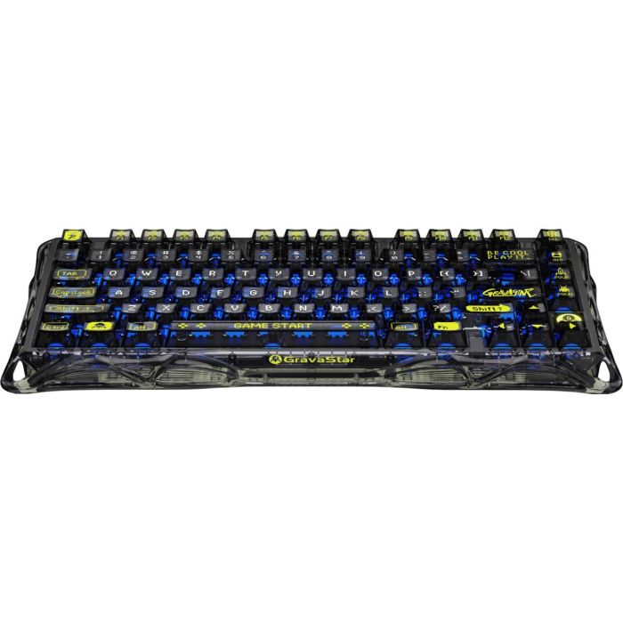 Клавіатура механічна GravaStar Mercury K1 Lite 80keys, GravaStar x BSUN Grey, BT/WL/USB, чорний