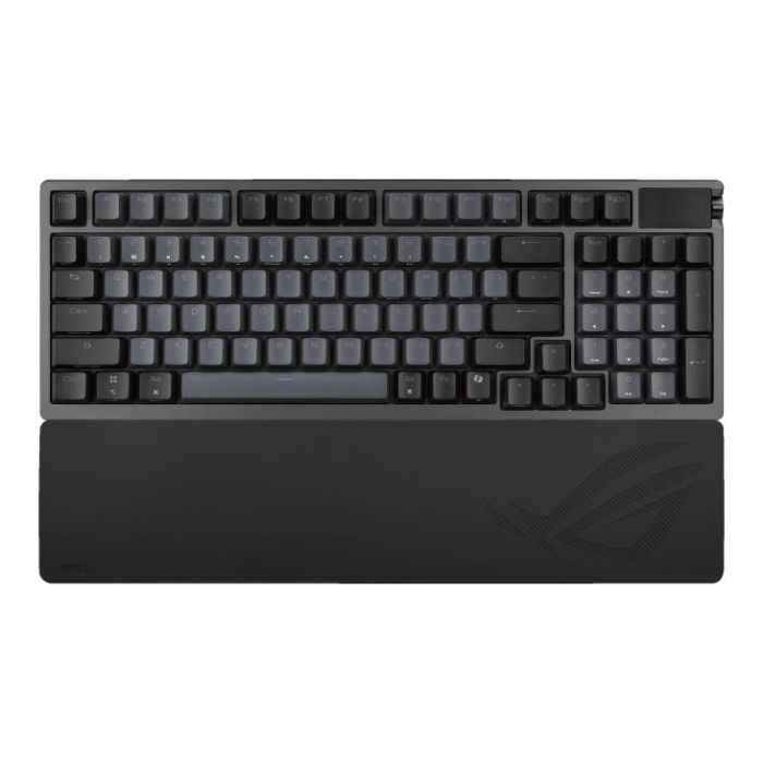 Клавіатура механічна ASUS ROG Azoth 96 HE, 96key, HFX V2 Magnetic Switches, USB-A/WL/BT, EN, RGB, чорний
