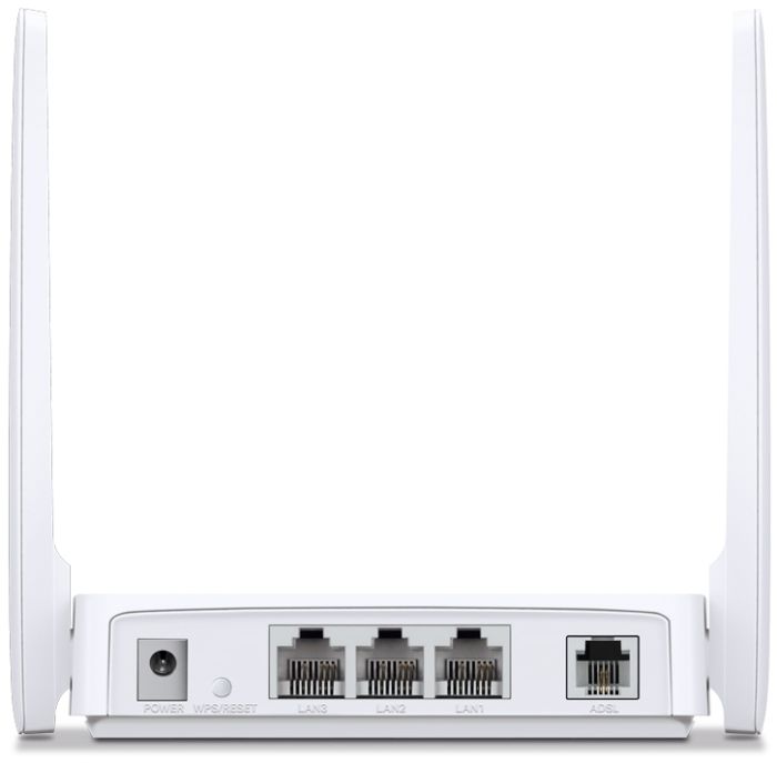 Маршрутизатор ADSL MERCUSYS  N300, ADSL2+, 3xFE LAN, 1xRJ11 WAN Mercusys MW300D