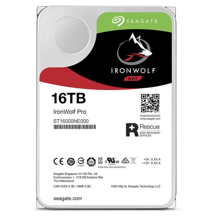 Жорсткий диск Seagate 16TB 3.5" 7200 256MB SATA IronWolf Pro