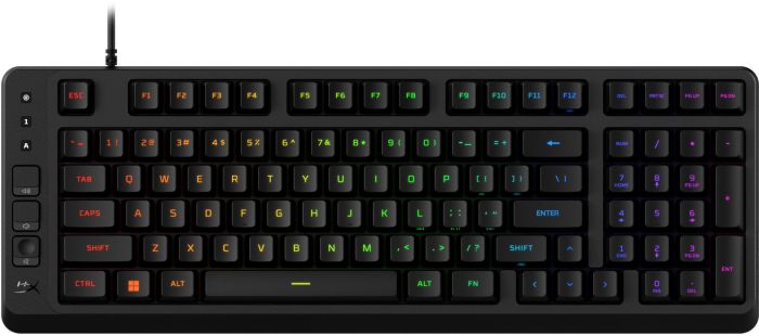 Клавиатура мембранная HyperX Alloy Origins EVE 1800 99key, Red, USB-A, EN/UA, RGB, черный
