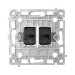 Реле розетки Ajax OutletCore LAN Vertical чорна (128848.165.BL)