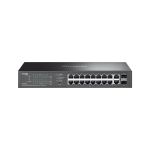 Комутатор TP-LINK   18xGE (16xPoE), 250W, 2xSFP, WebSmart TP-Link ES220GP