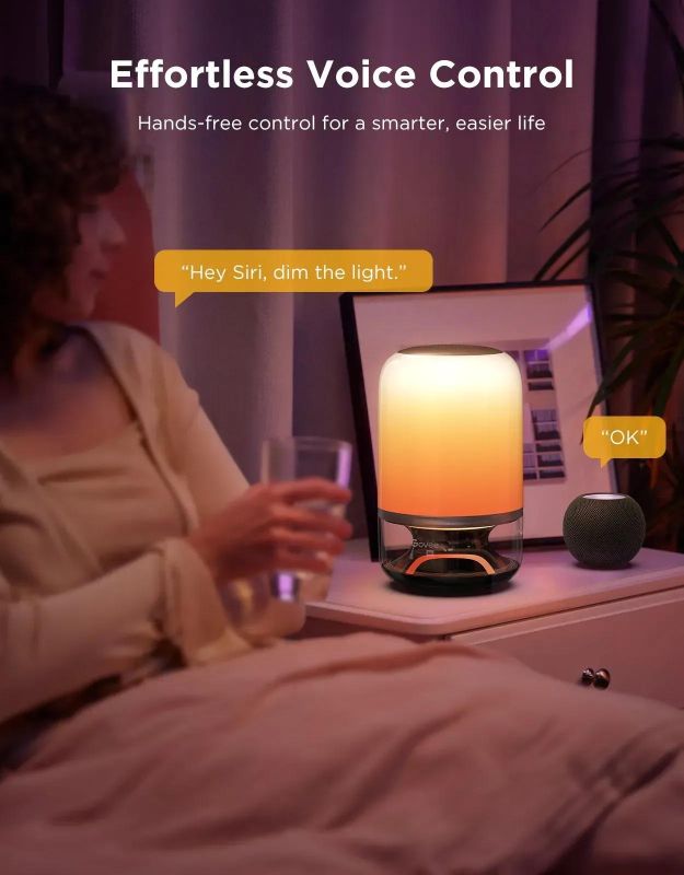 Настільний світильник розумний Govee Table Lamp 2 Pro x Sound by JBL, RGBICWW, WI-FI/Bluetooth, білий