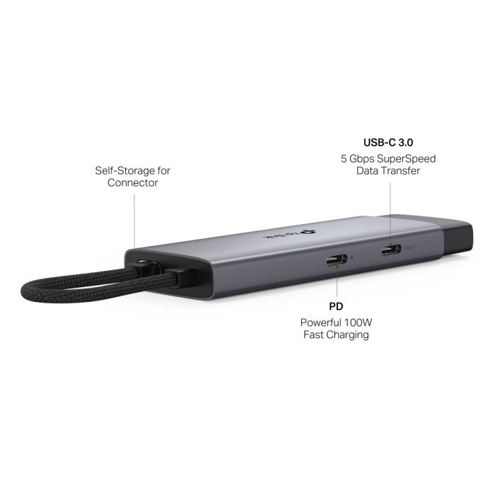 Хаб USB TP-LINK  USB-C > 2xUSB3.0/1xUSB-C/1xHDMI/1xPD 100Wh TP-Link UH5020C