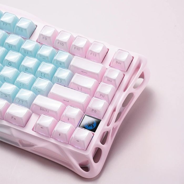 Клавіатура механічна GravaStar Mercury K1 Lite 80keys, GravaStar x BSUN Grey, BT/WL/USB, Aurora Mist