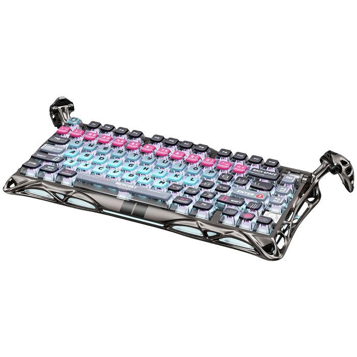 Клавіатура магнітна GravaStar Mercury V75 Pro 80keys, Magnetic Jade Gaming, 8K, USB-A, RGB, Cyberpunk