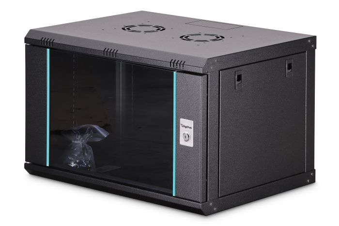 Шафа DIGITUS 19", 7U, Wall Mounting Dynamic-N, 600x600 мм, 60кг максимально, розібрана, чорна
