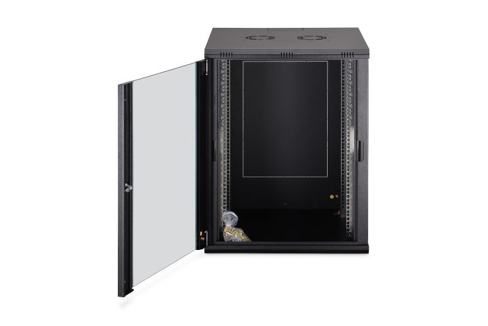 Шафа DIGITUS 19", 16U, Wall Mounting Dynamic-N, 600x600 мм, 60кг максимально, розібрана, чорна