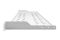 Полка DIGITUS 19", 1U, консольная, 250мм, серая