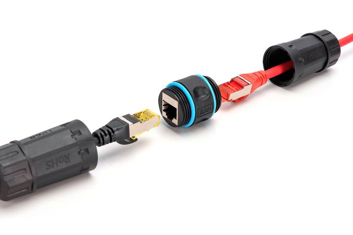 Коннектор DIGITUS CАТ 6A RJ45-RJ45, STP, outdoor IP68